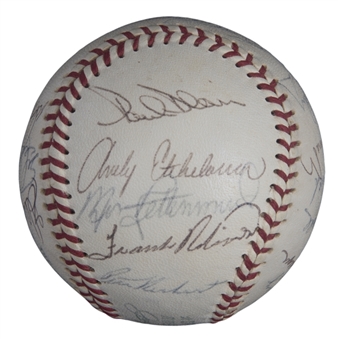 1970 World Champions Baltimore Orioles Team Signed OAL Cronin Baseball With 22 Signatures Including Frank Robinson & Brooks Robinson (JSA)